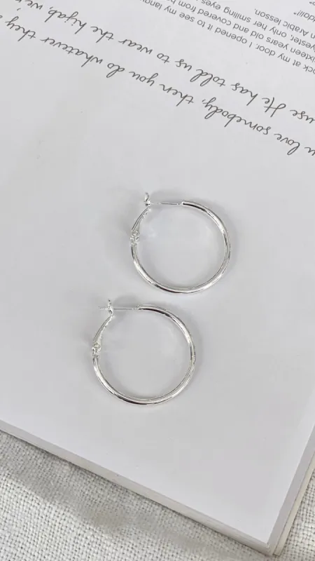 Leni Hoops - Silver sold by Billy J