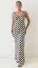 Ellery Maxi Dress - Black/Beige Stripe sold by Billy J
