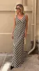 Ellery Maxi Dress - Black/Beige Stripe sold by Billy J