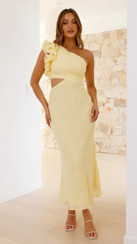 Amina Maxi Dress - Yellow sold by Billy J