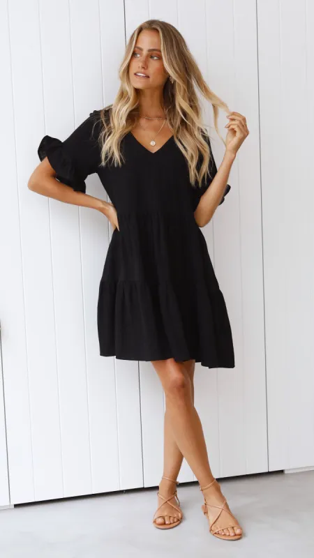 Mariah Mini Dress - Black sold by Billy J