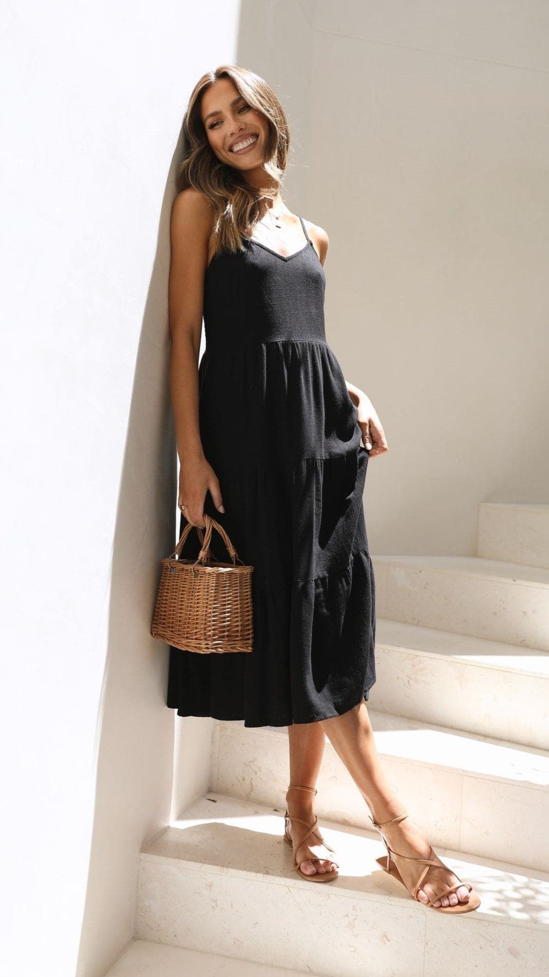 Zoey Midi Dress - Black sold by Billy J product image thumbnail 3