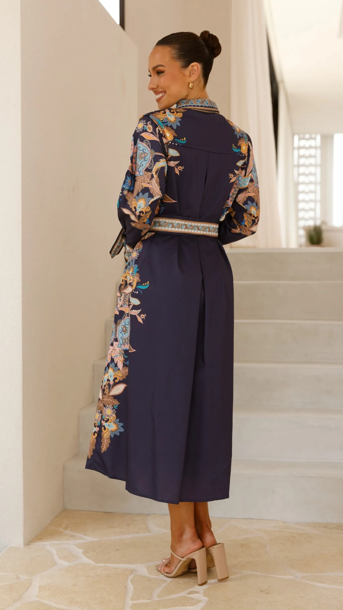 Alaia Midi Dress - Navy sold by Billy J product image thumbnail 2