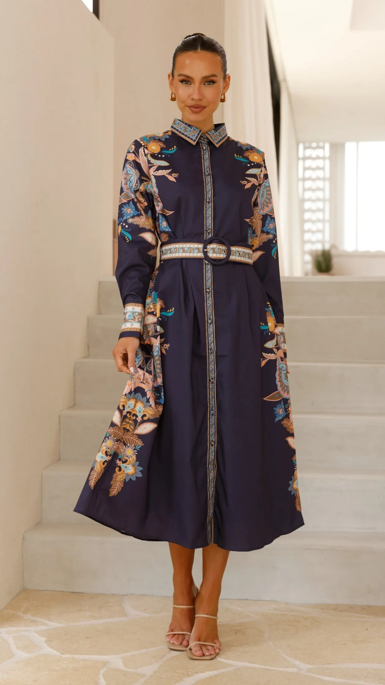 Alaia Midi Dress - Navy sold by Billy J product image thumbnail 4