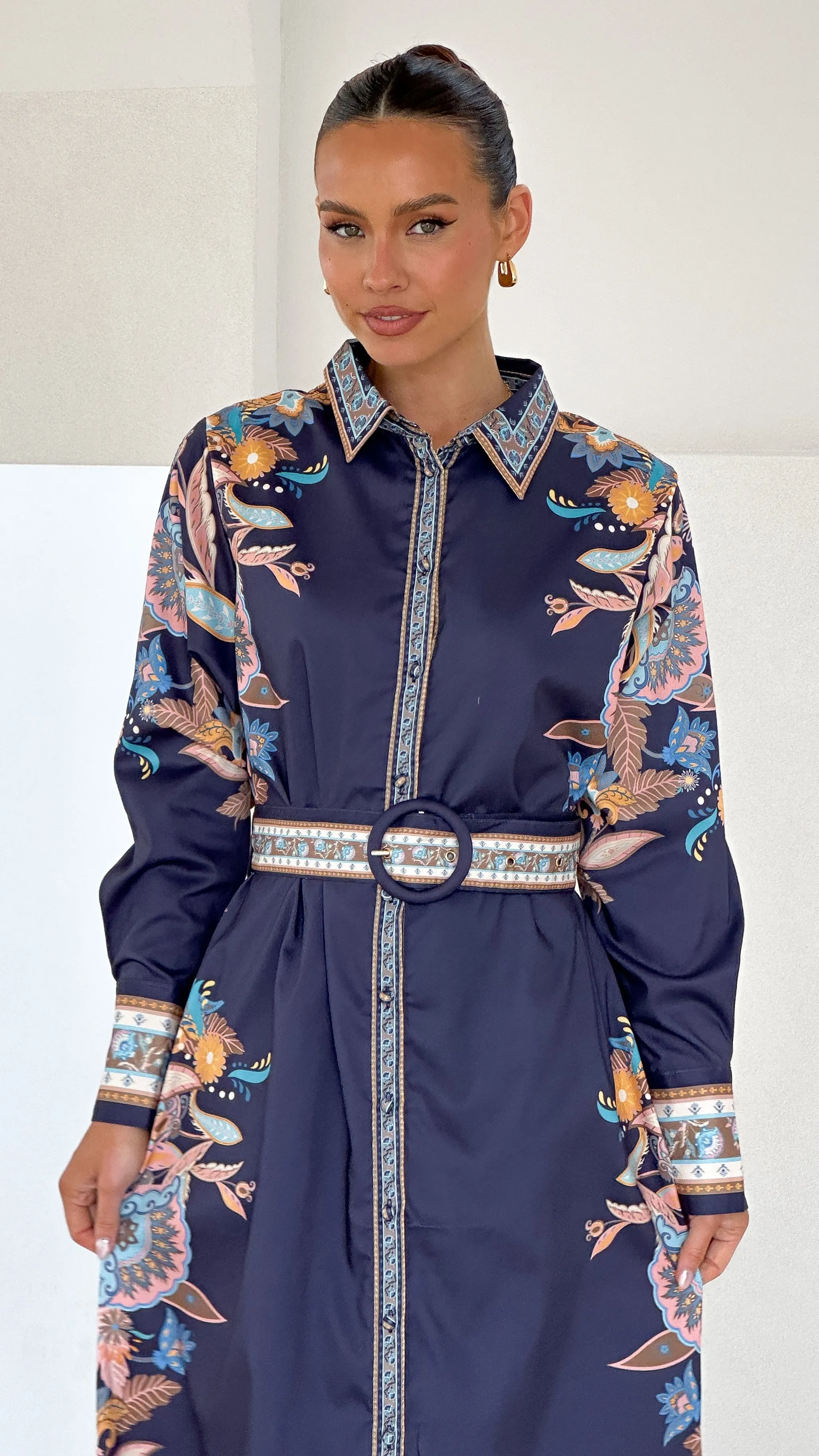 Alaia Midi Dress - Navy sold by Billy J product image thumbnail 5