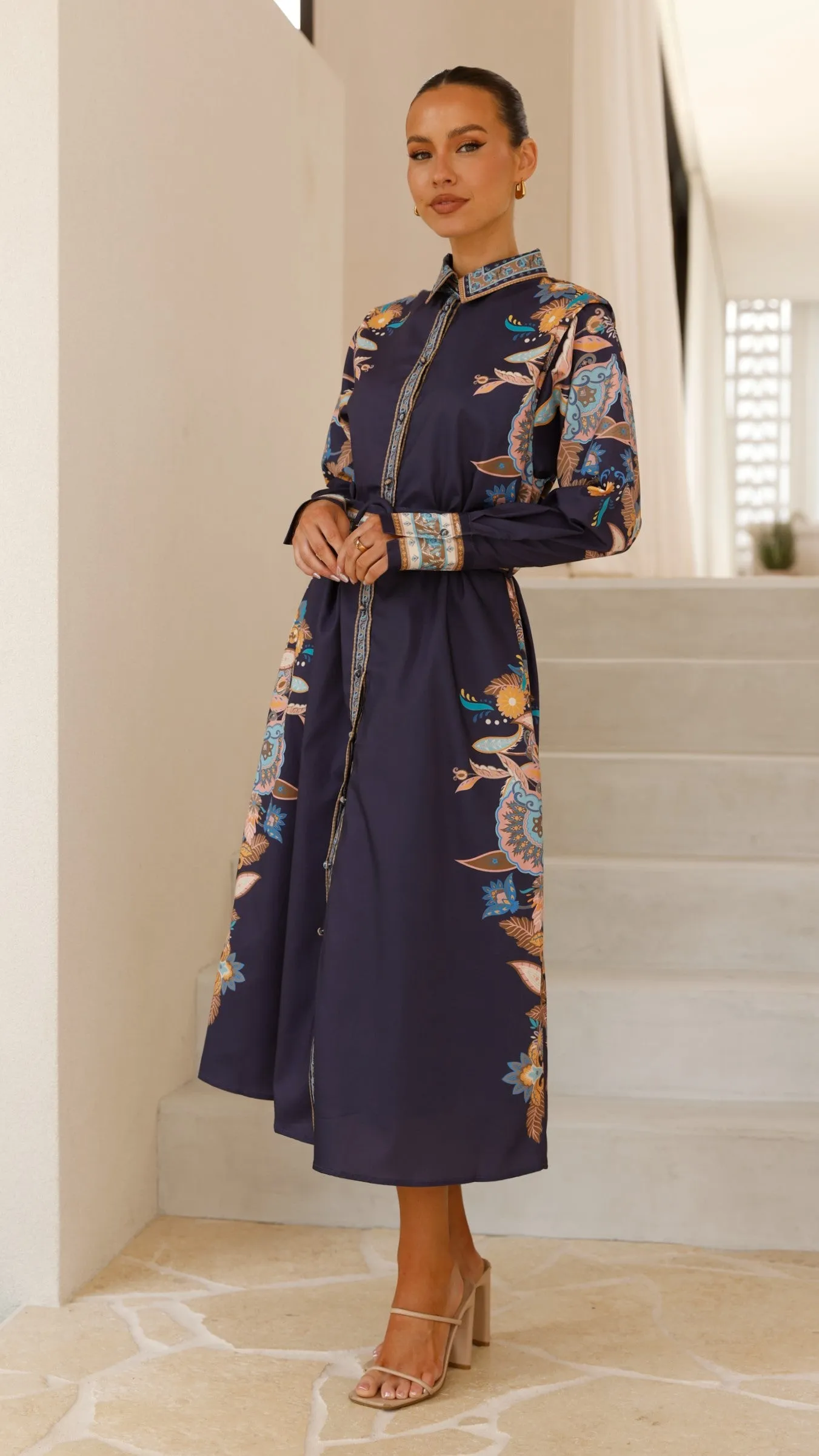 Alaia Midi Dress - Navy sold by Billy J product image thumbnail 3