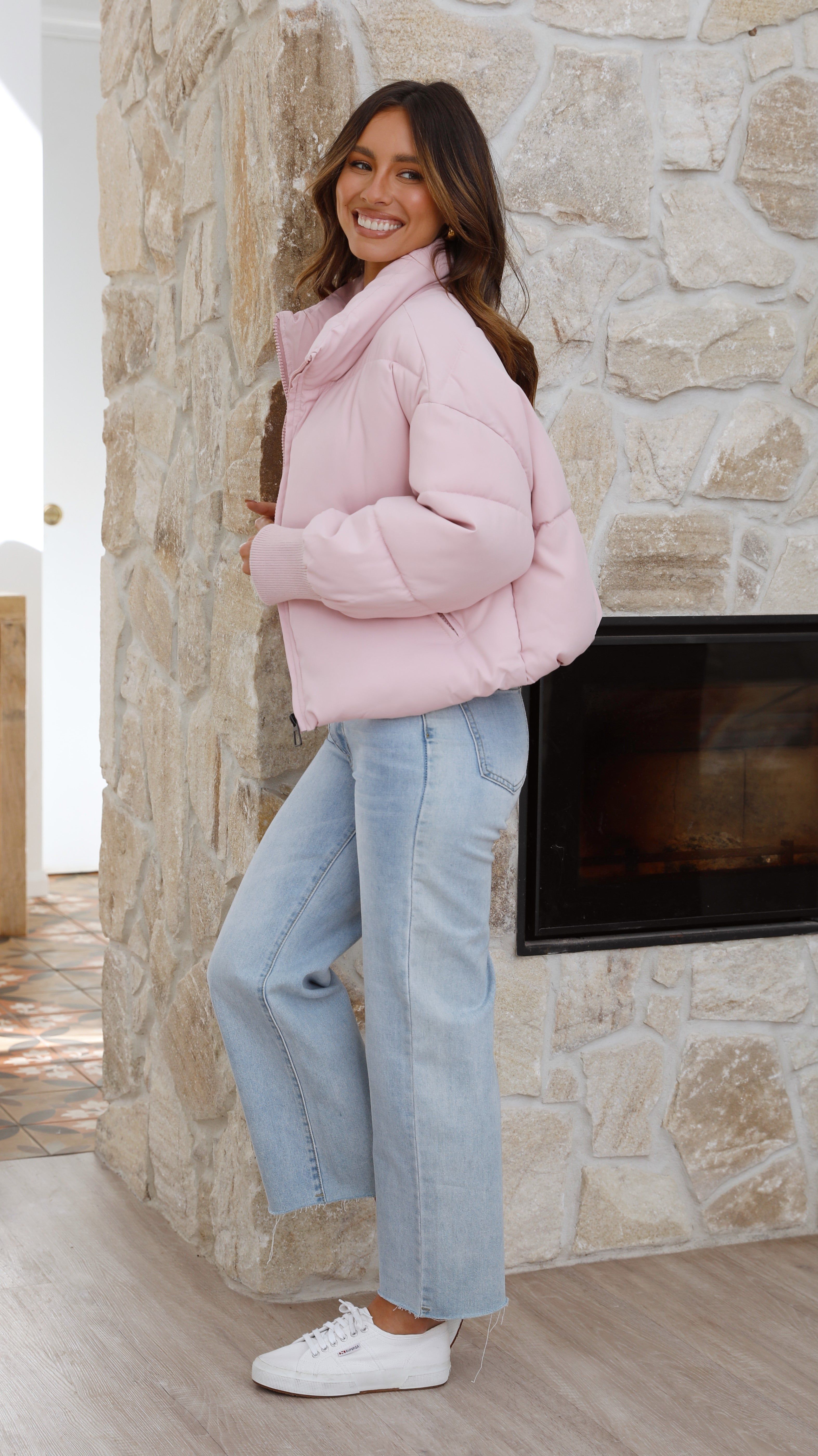 Carmen Puffer Jacket - Blush sold by Billy J product image thumbnail 4