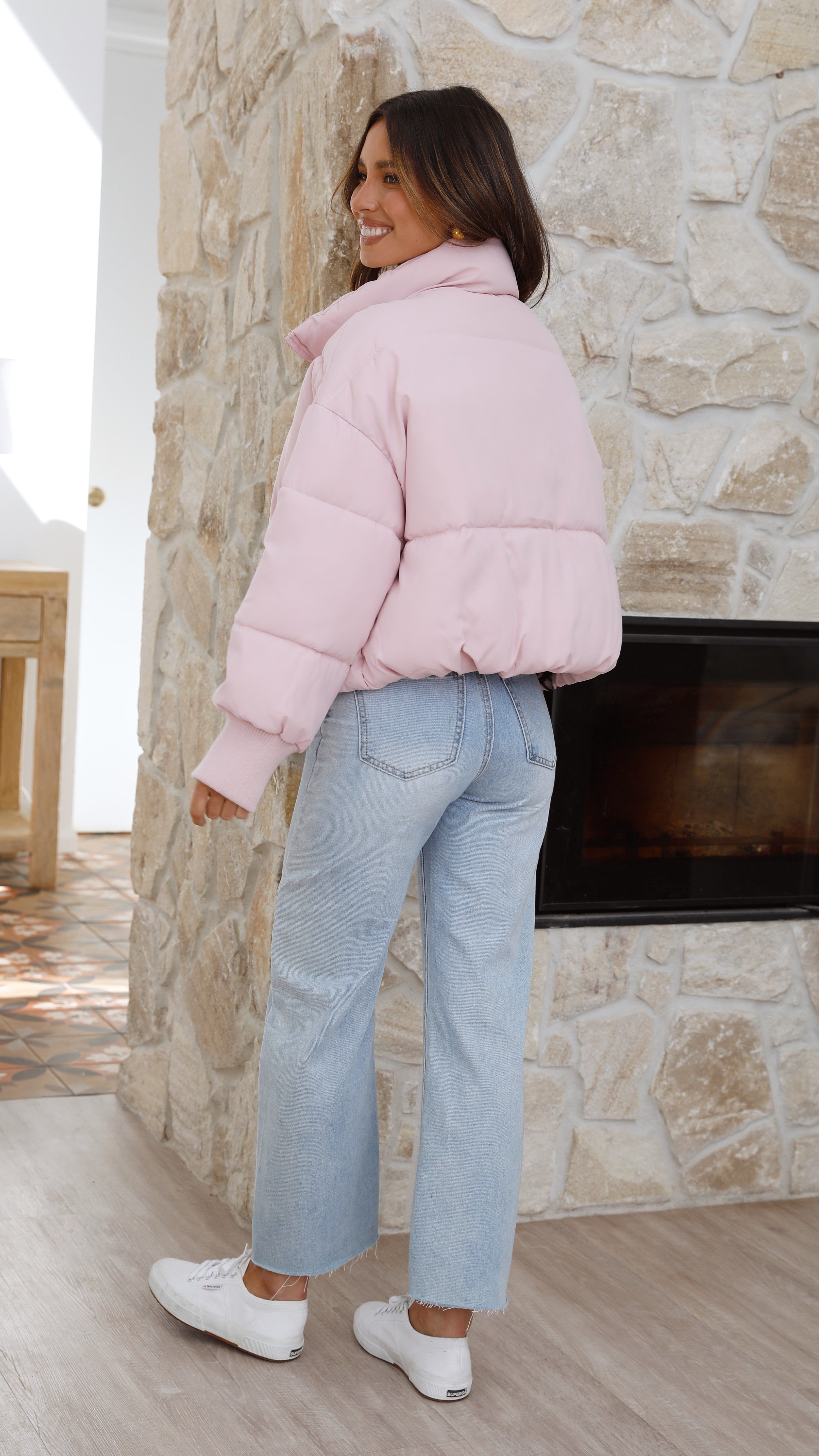 Carmen Puffer Jacket - Blush sold by Billy J product image thumbnail 3