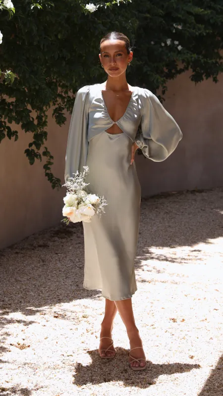 Cara Midi Dress - Olive sold by Billy J