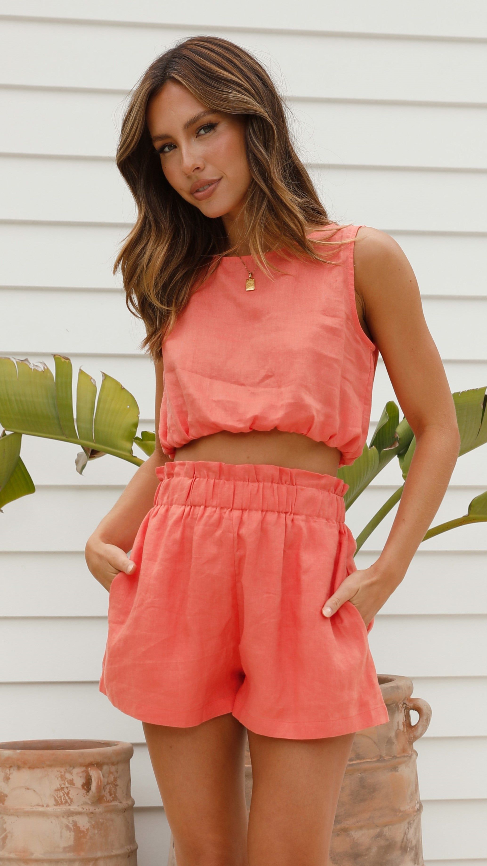Serena Top - Coral sold by Billy J product image thumbnail 4