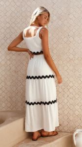 Cassidi Maxi Skirt - White sold by Billy J