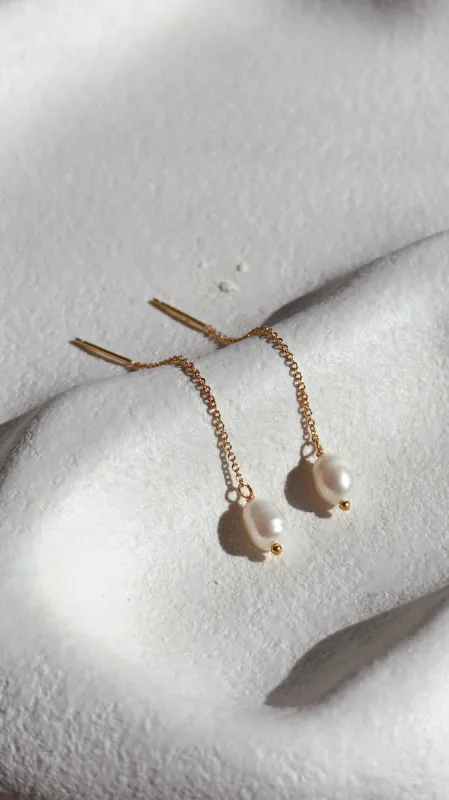 Bahama Thread Earrings - 18k Gold sold by Billy J