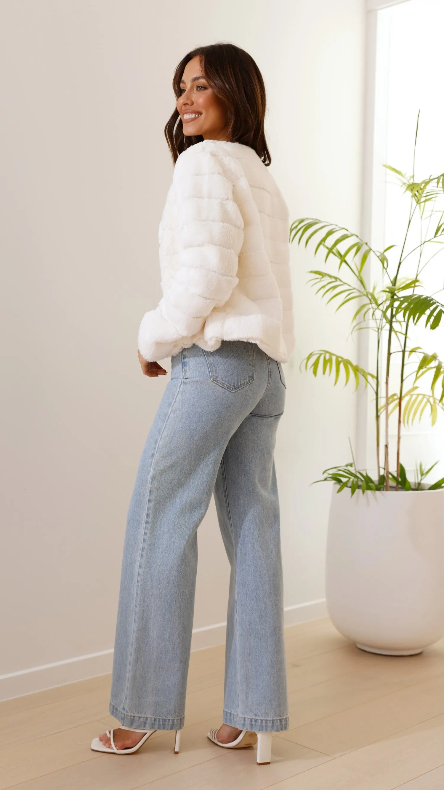 Tully Crop Jacket - White sold by Billy J product image thumbnail 2