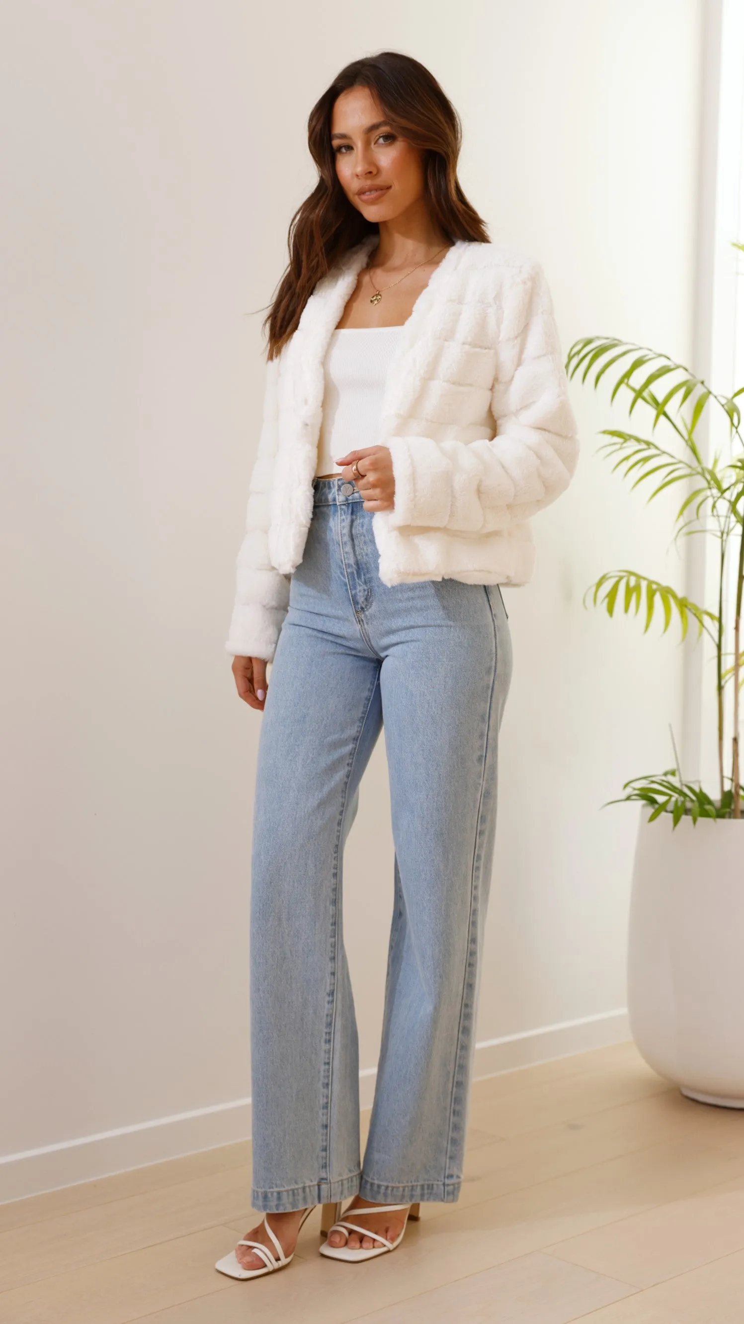 Tully Crop Jacket - White sold by Billy J product image thumbnail 4
