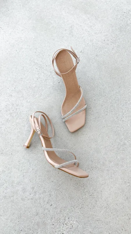 Reyes Heel - Nude Diamante sold by Billy J