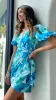 Isla Mini Dress - Teal Print sold by Billy J