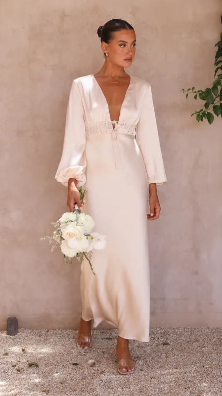 Amara Maxi Dress - Champagne sold by Billy J