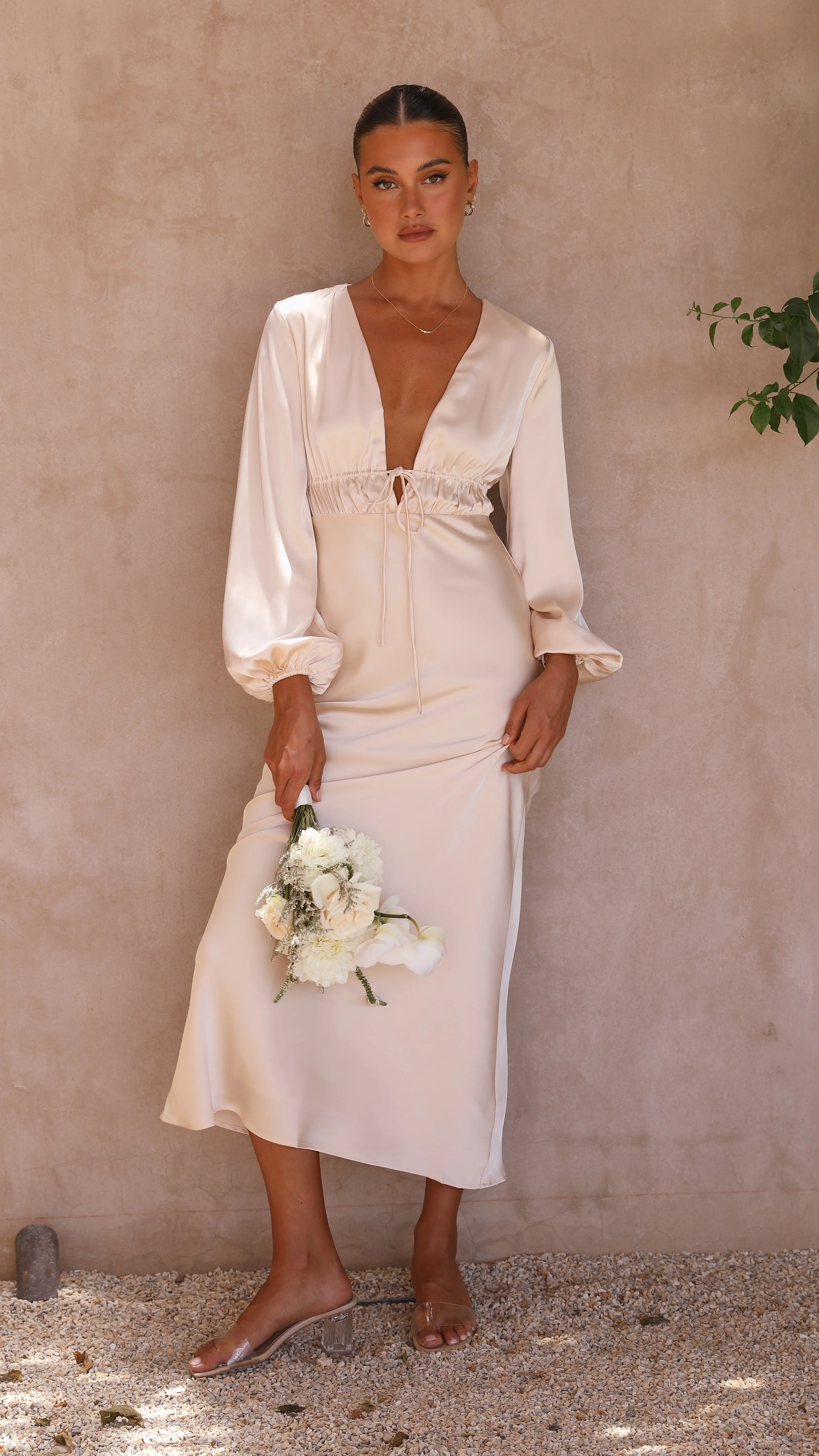 Amara Maxi Dress - Champagne sold by Billy J product image thumbnail 2