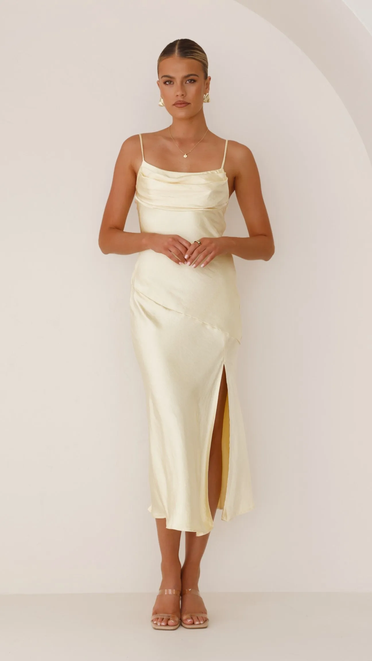 Celina Midi Dress - Yellow sold by Billy J product image thumbnail 3