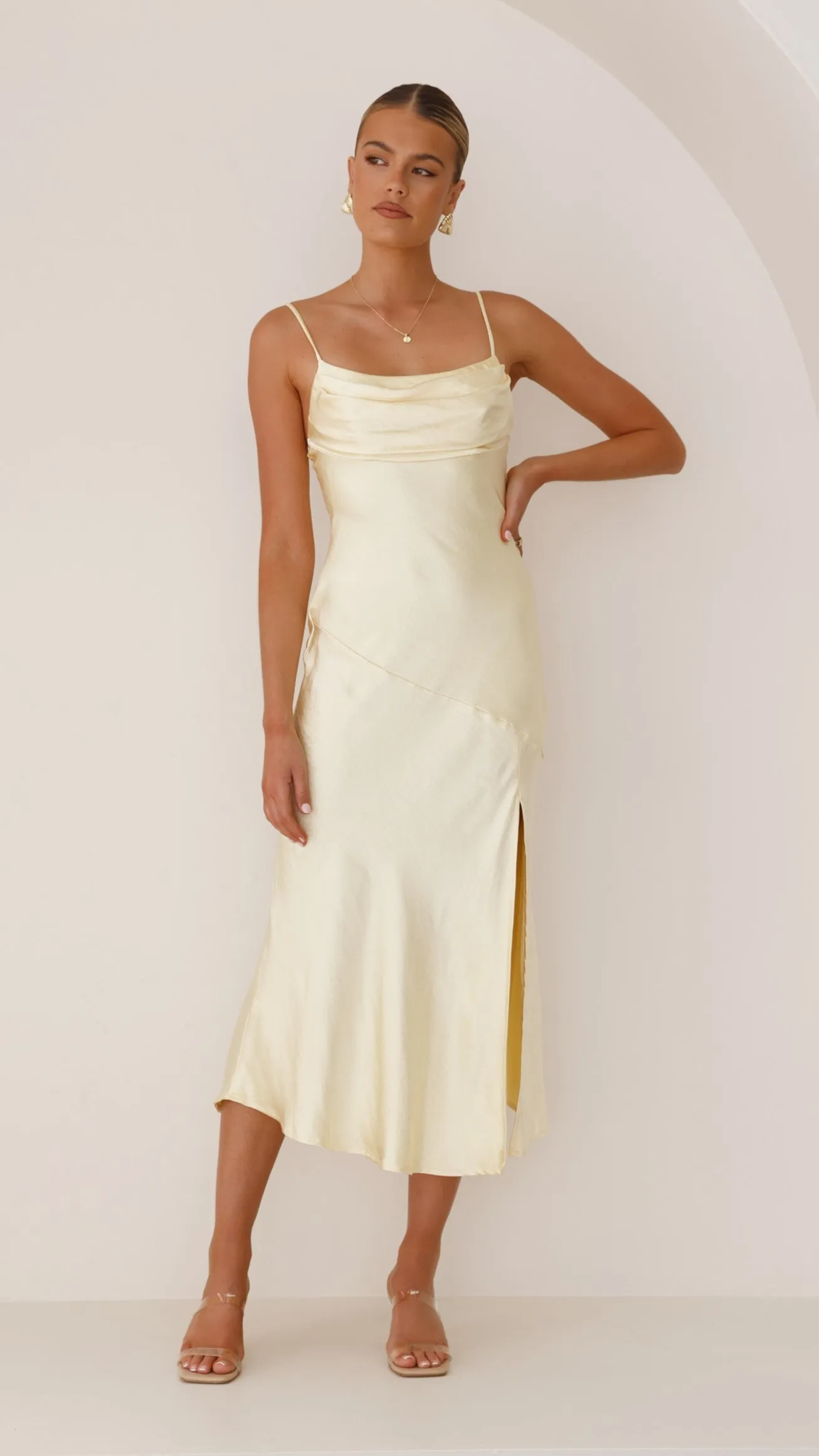 Celina Midi Dress - Yellow sold by Billy J product image thumbnail 4