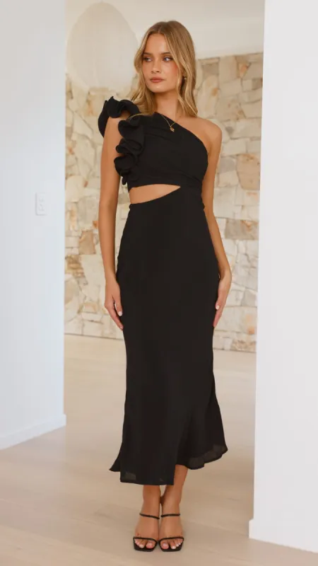 Amina Maxi Dress - Black sold by Billy J