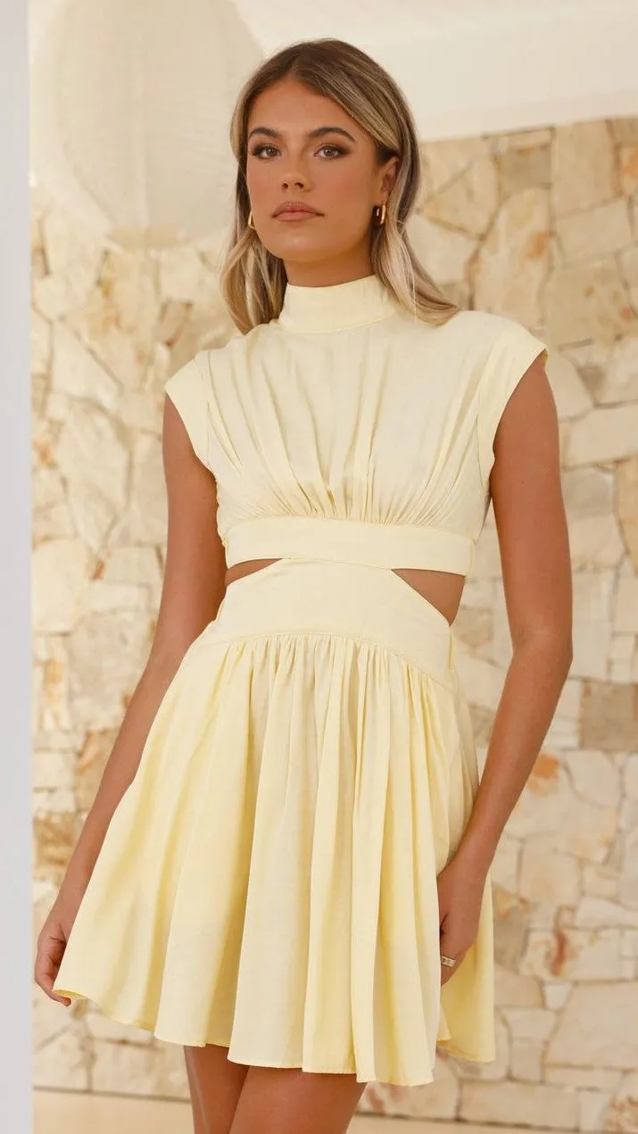 Beatrice Mini Dress - Yellow sold by Billy J product image thumbnail 3