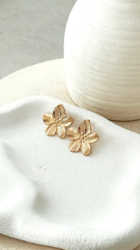 Breeze Earrings - Gold sold by Billy J