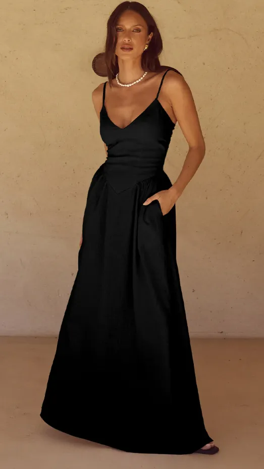 Zephy Maxi Dress - Black sold by Billy J product image thumbnail 3