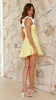 Balta Mini Dress - Yellow / White sold by Billy J
