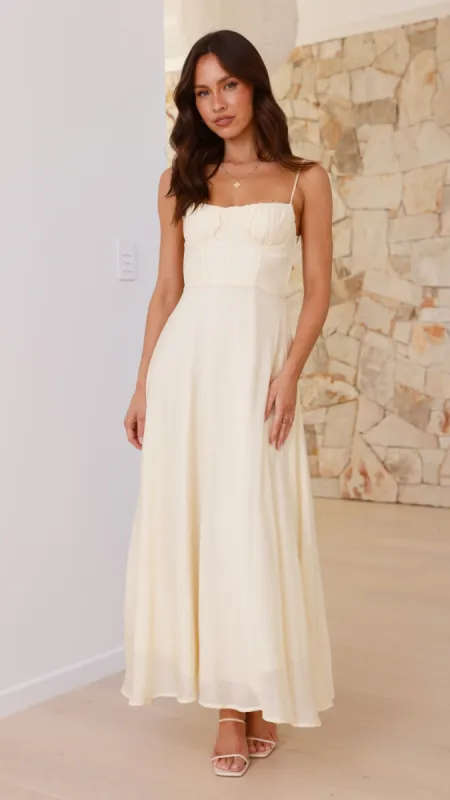 Rahima Maxi Dress - Yellow sold by Billy J