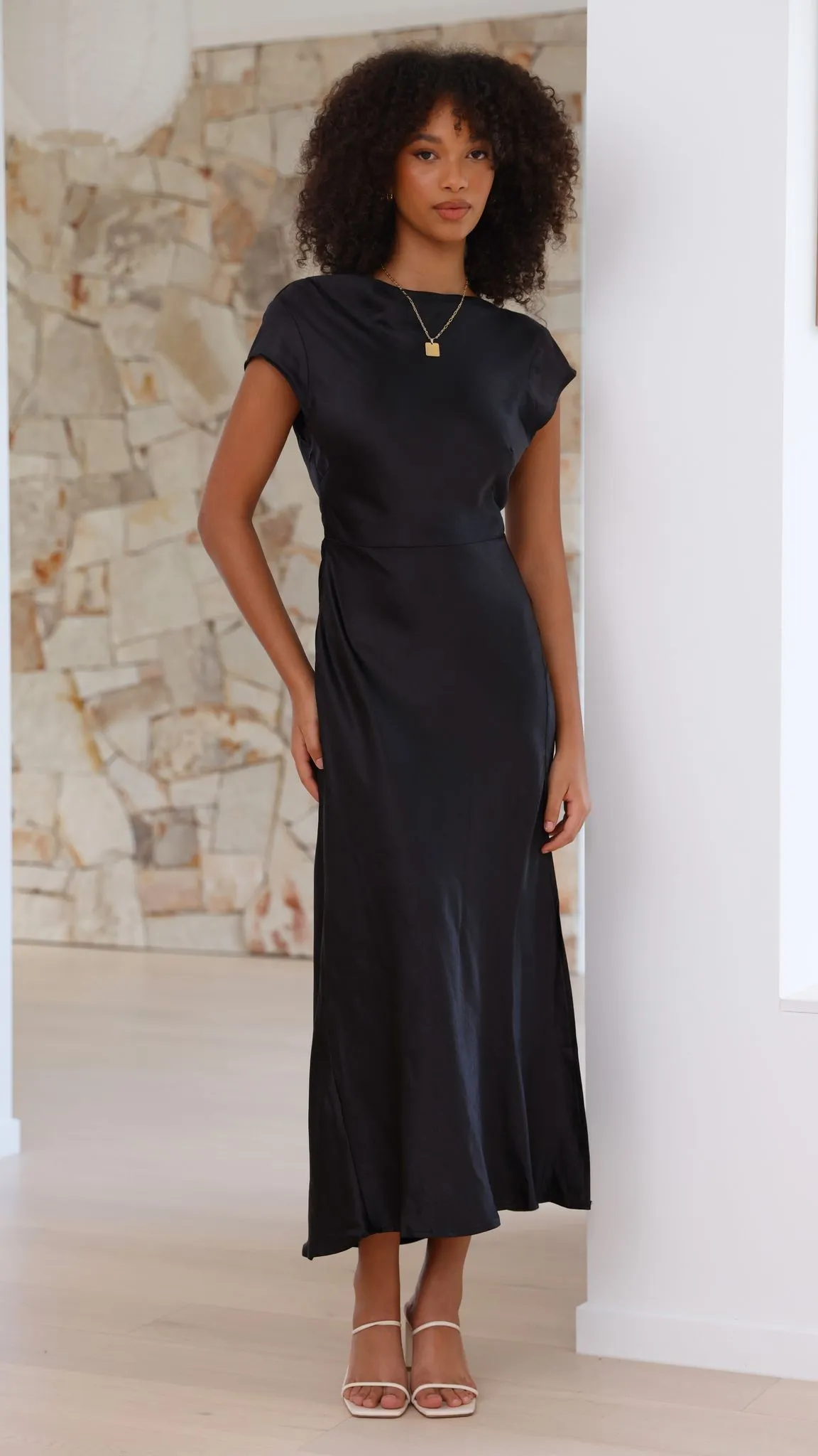 Ivana Midi Dress - Black sold by Billy J product image thumbnail 5