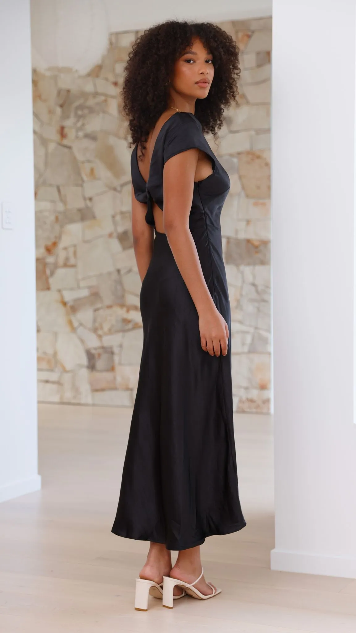 Ivana Midi Dress - Black sold by Billy J product image thumbnail 4