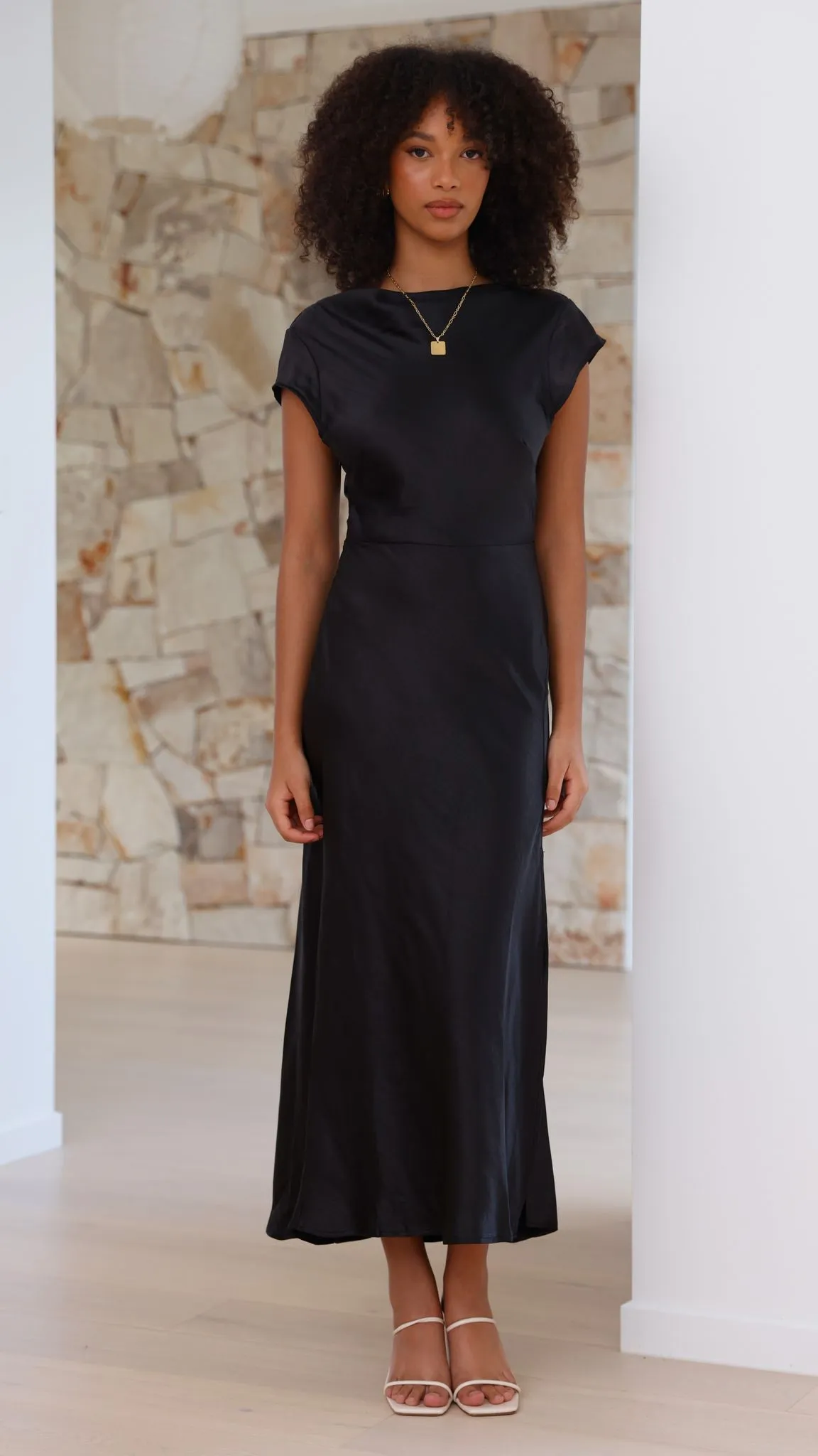Ivana Midi Dress - Black sold by Billy J product image thumbnail 2