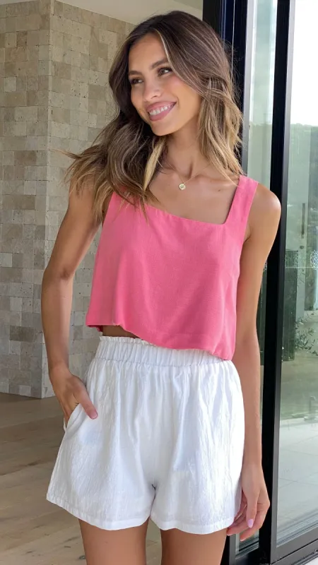 Orabella Crop Top - Coral sold by Billy J