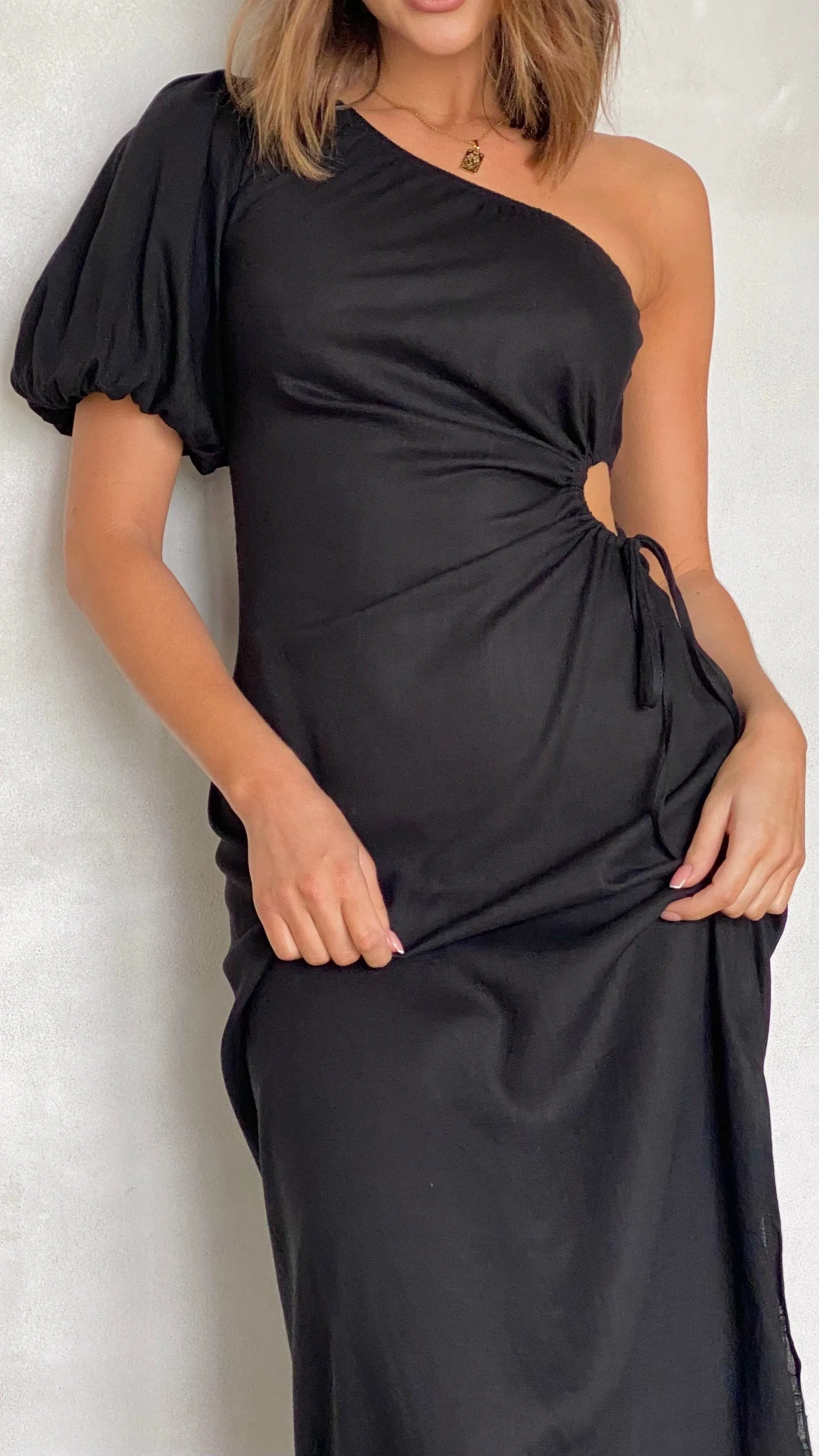 Suzie Midi Dress - Black sold by Billy J