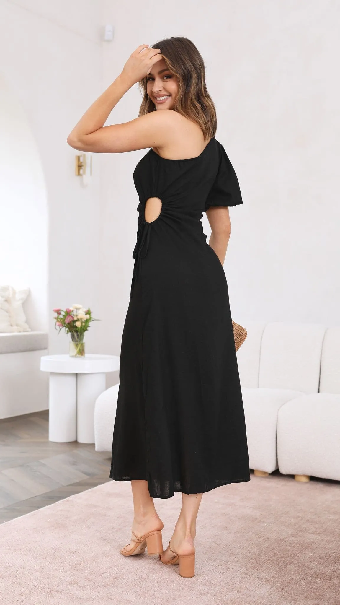 Suzie Midi Dress - Black sold by Billy J product image thumbnail 4