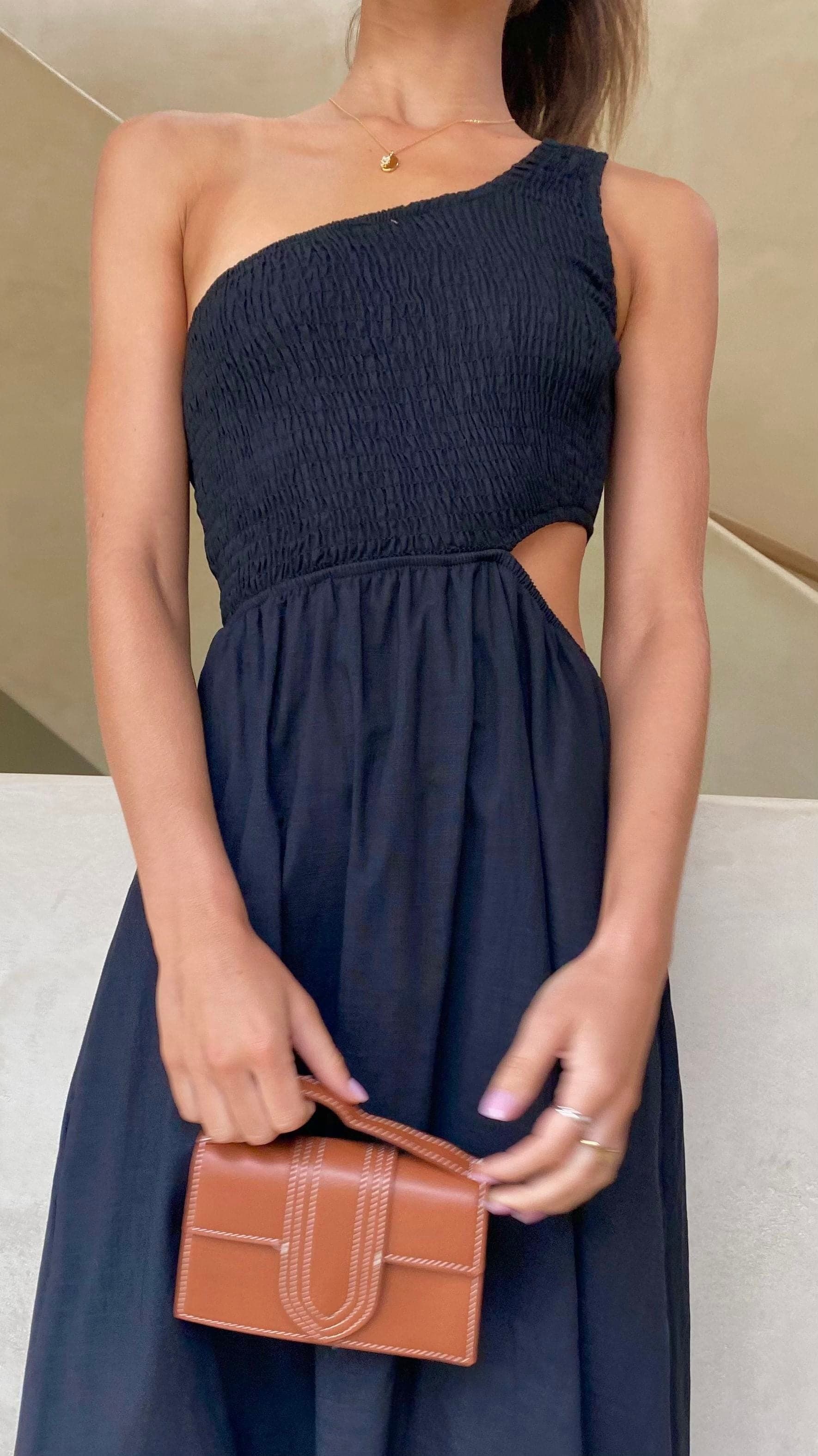 Elle Midi Dress - Black sold by Billy J product image thumbnail 3