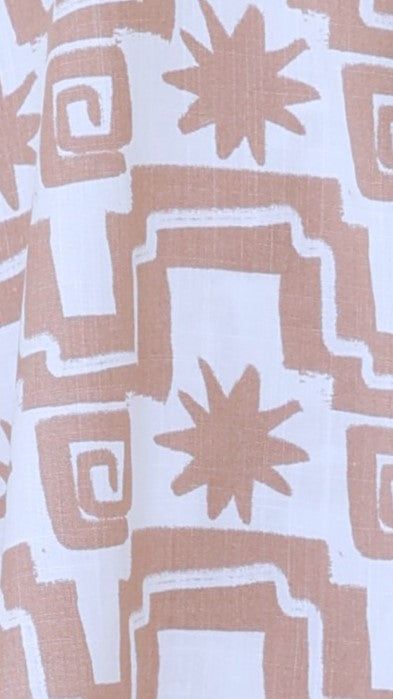 Ibiza V-Neck Maxi Dress - Beige Print sold by Billy J product image thumbnail 4