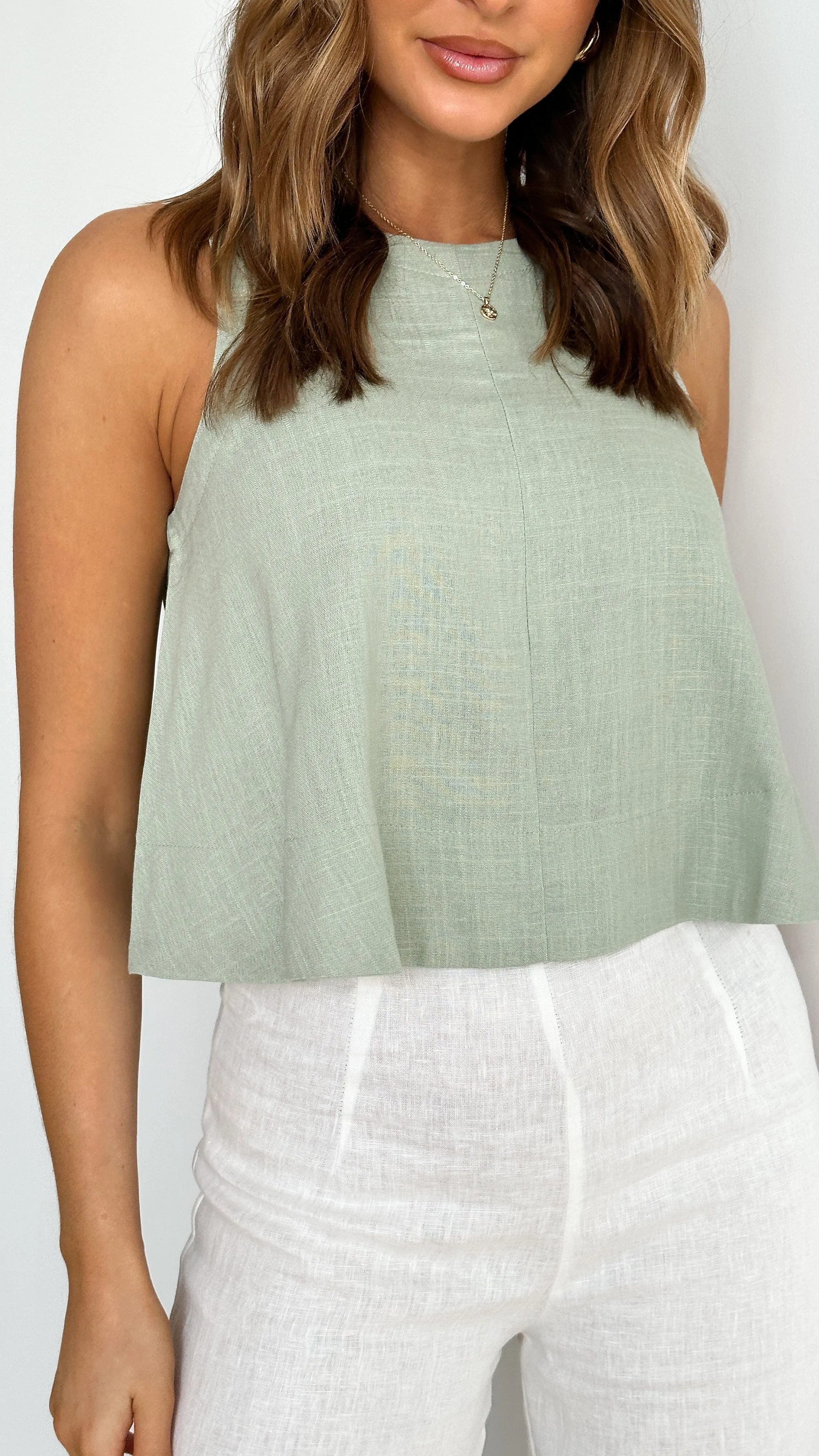 Charmain Top - Sage sold by Billy J product image thumbnail 4