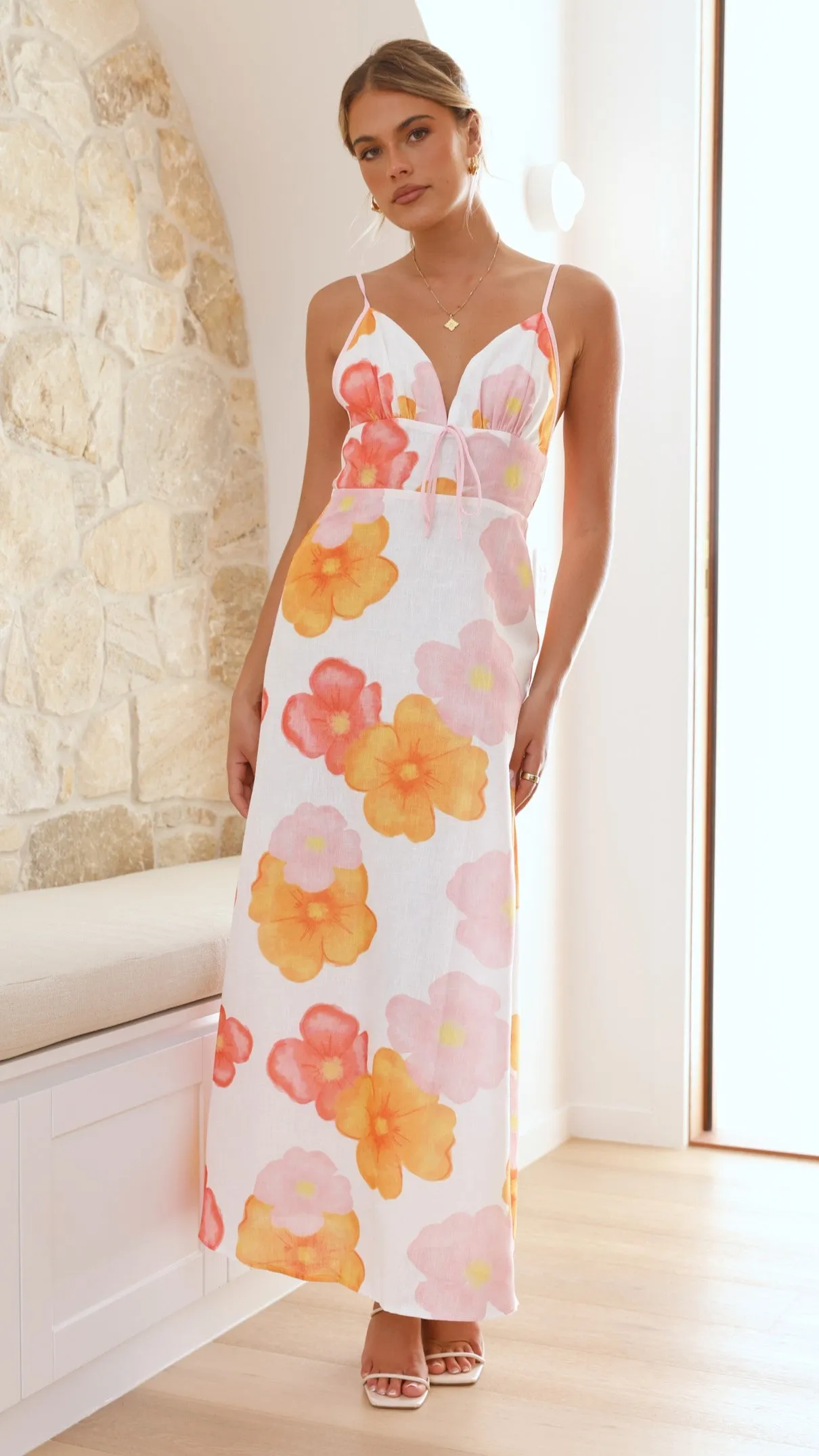 Fahri Maxi Dress - Pink Floral sold by Billy J product image thumbnail 5