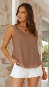 Sun Seeker Top - Chocolate sold by Billy J