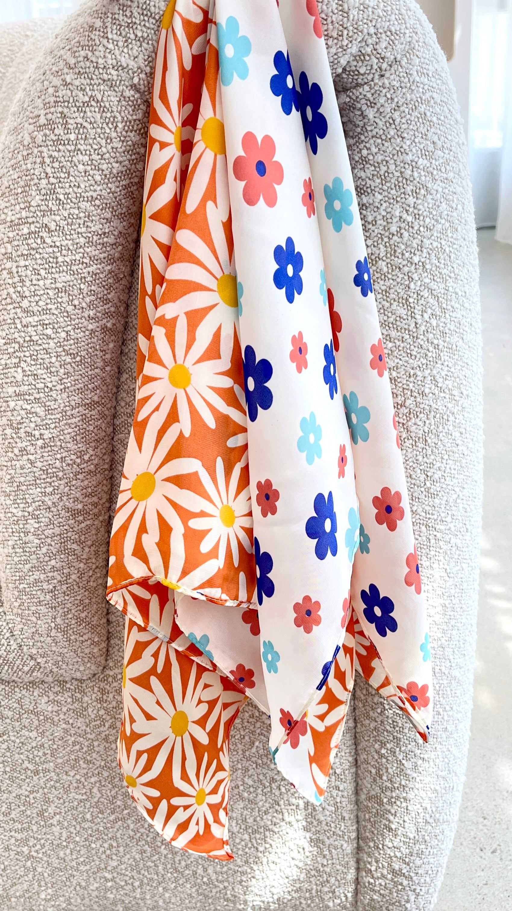 Kiami Bandana - Orange Daisy sold by Billy J