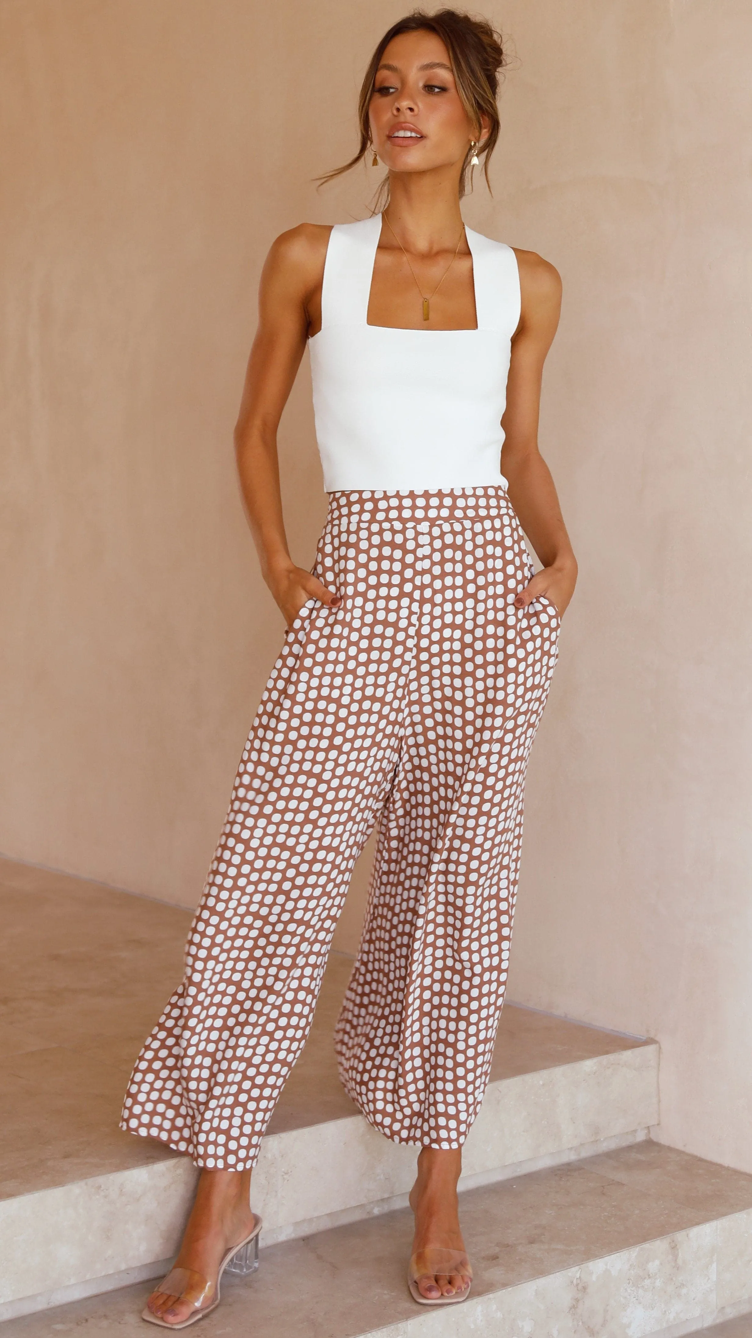 Nadia Pants - Brown Spot sold by Billy J product image thumbnail 2