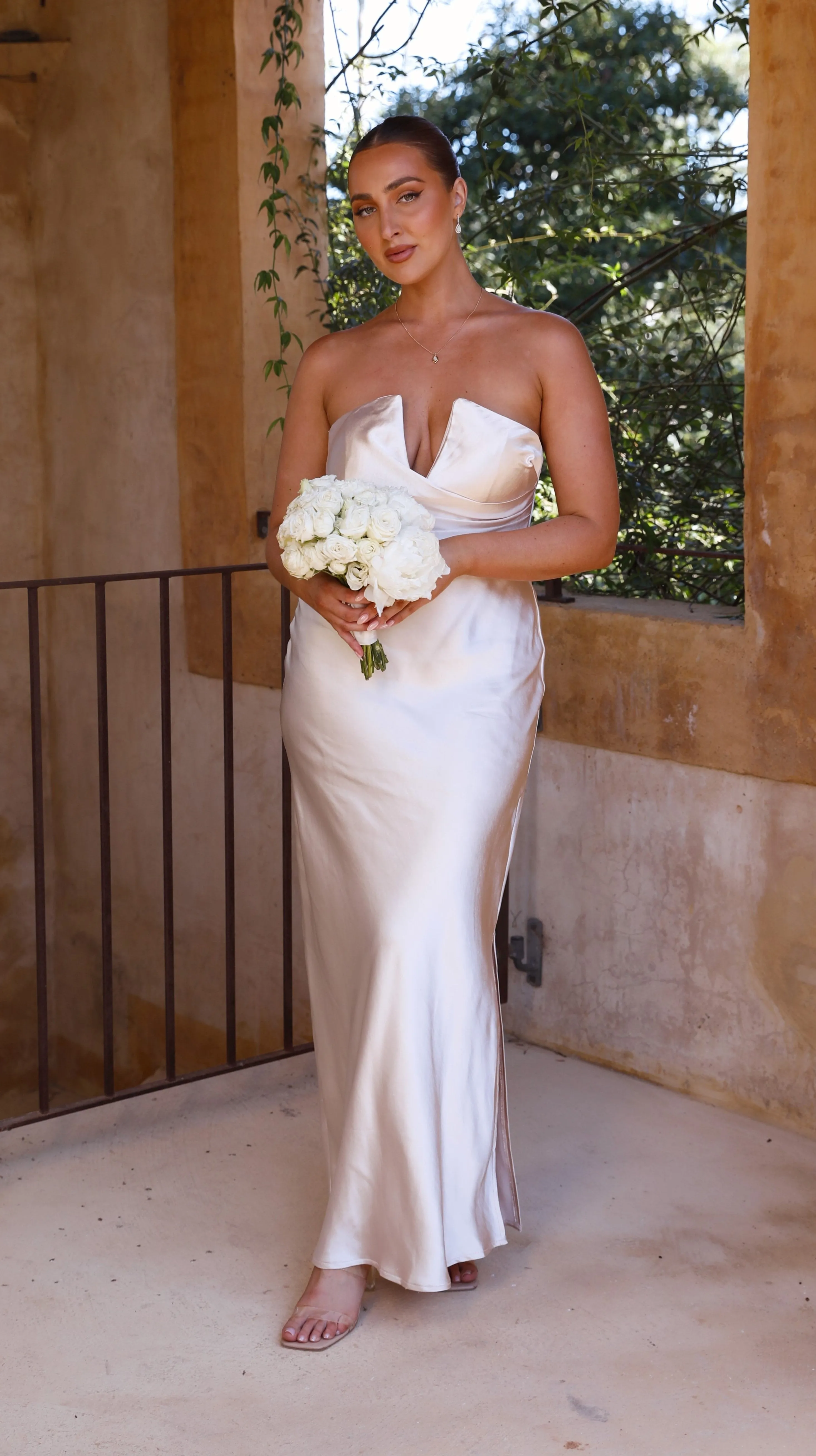 Valerie Maxi Dress - Champagne sold by Billy J product image thumbnail 5