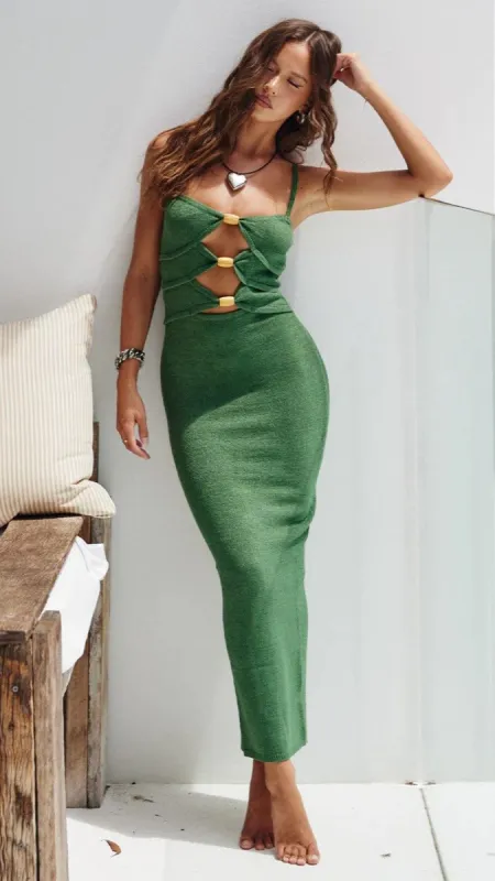 Normani Midi Dress - Olive sold by Billy J