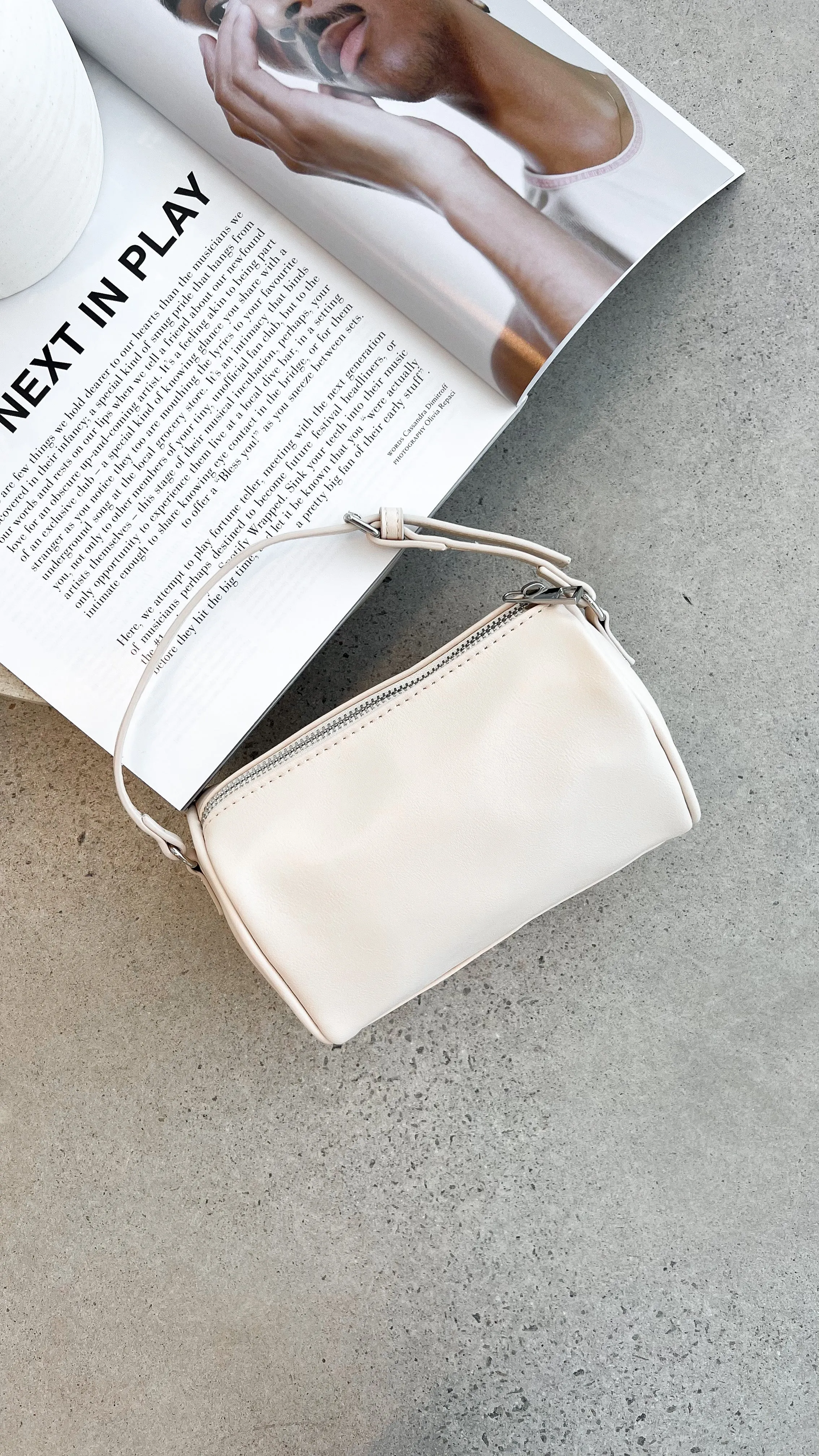 Donna Handle Bag - Bone sold by Billy J