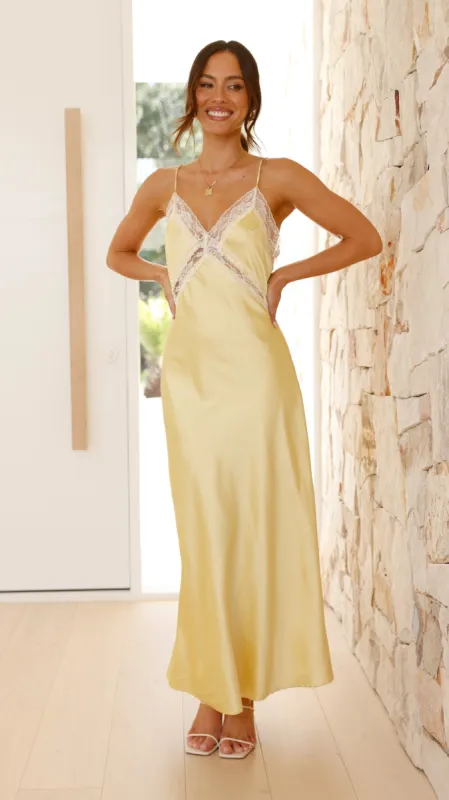 Westley Maxi Dress - Yellow sold by Billy J