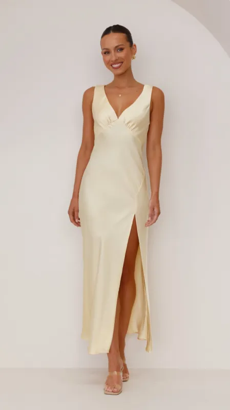 Taylor Maxi Dress - Yellow sold by Billy J