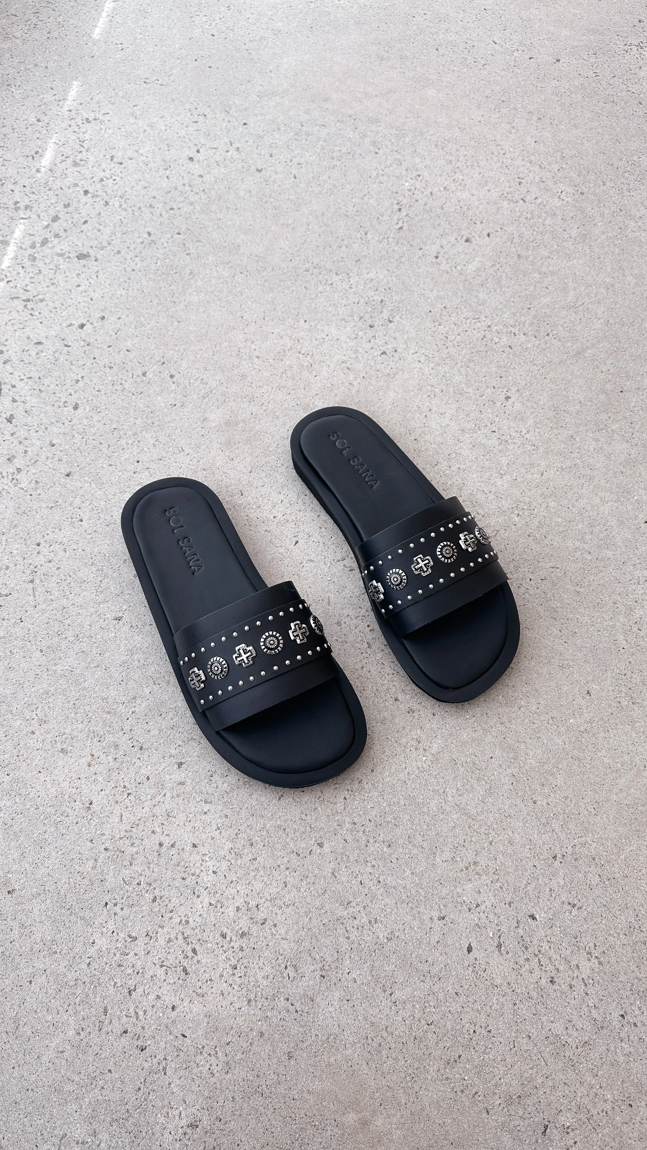 Sol Sana Cleo Slide - Black / Silver sold by Billy J product image thumbnail 4
