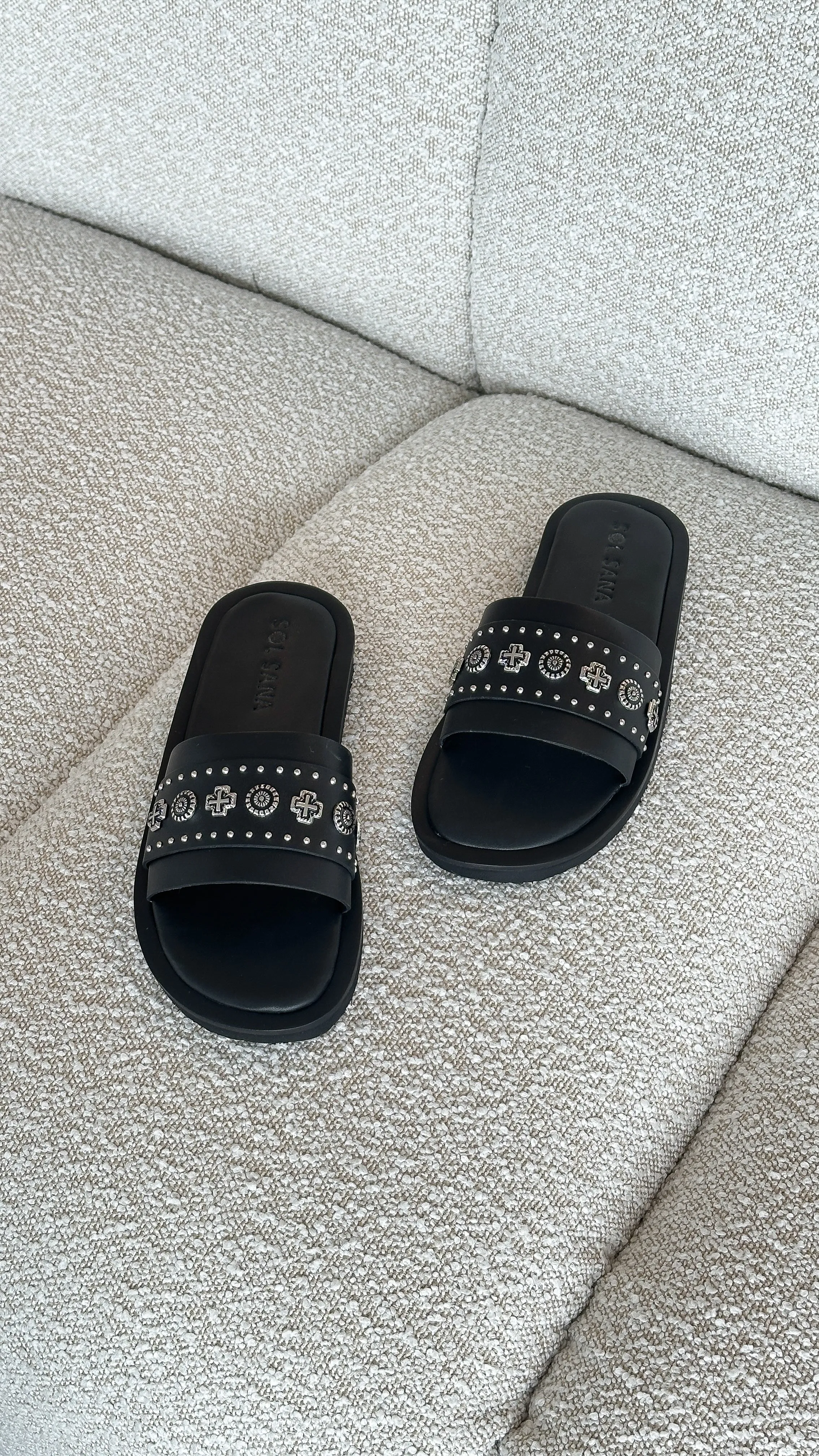 Sol Sana Cleo Slide - Black / Silver sold by Billy J product image thumbnail 3